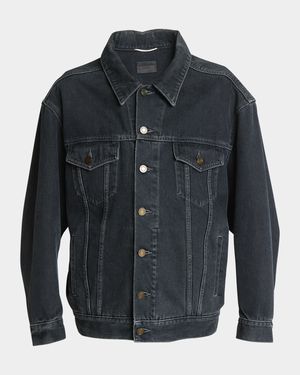 Men's Egg-Shaped Denim Jacket