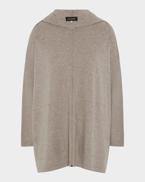 Zipped Hooded Top (Long Length)