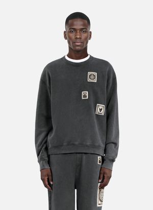 The Kooples - Sweatshirt avec patchs - Taille L - Noir