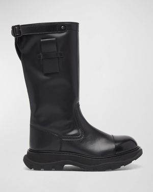 Men's Tread Leather Workwear-Sole Tall Boots