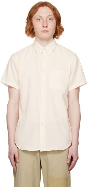 Naked & Famous Denim Off-White Easy Shirt