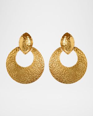 Textured Hoop Clip-On Earrings