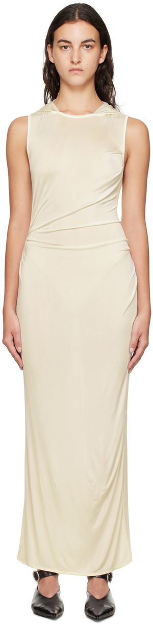 BEVZA Robe longue Knyahynya blanche