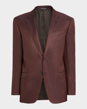 Men's Viscose-Silk Micro Nailhead G Line Sport Coat