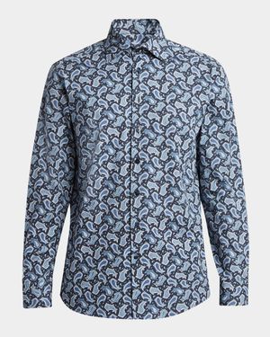 Men's Paisley Stretch Sport Shirt