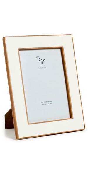 Tizo Design Bone/Resin Frame 5x7 White One Size