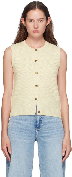 rag & bone Gilet Jax blanc cassé