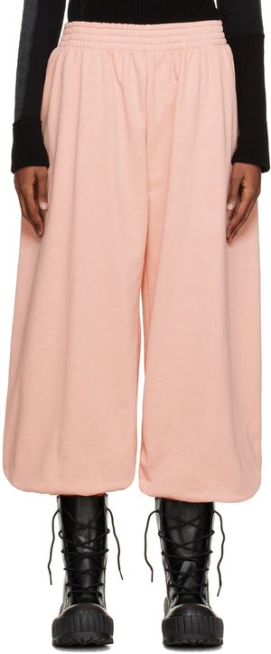 MM6 Maison Margiela Pink Balloon Leg Lounge Pants