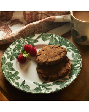 Arbor Green Rimmed Salad Plates, Set of 4