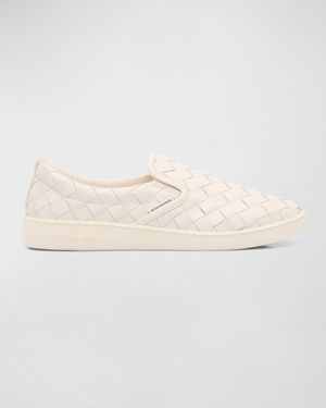 Men's Sawyer Intrecciato Leather Slip-On Sneakers
