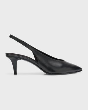 Rebecca Leather Slingback Pumps