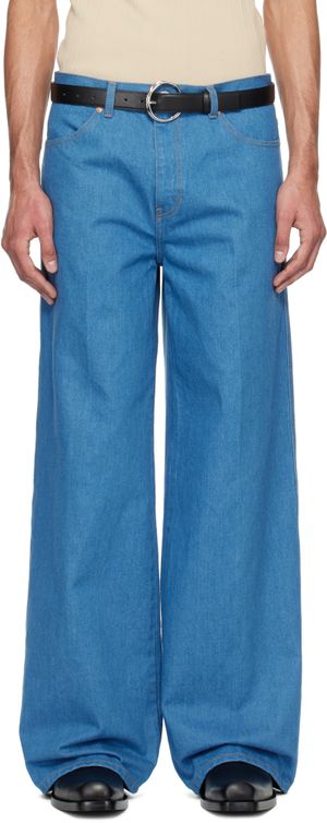 RECTO Blue Flared Fit Jeans