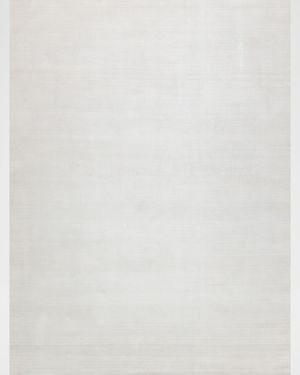 Martelli Modern Hand-Loomed White Rug, 6' x 9'
