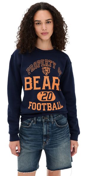 Junk Food Bears Property Crew Fleece Navy S