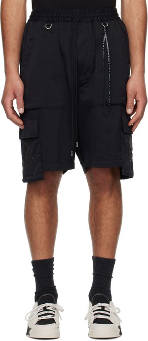 mastermind JAPAN Black Skull Cargo Shorts