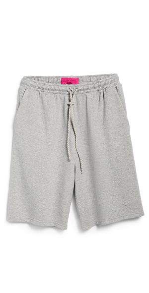 The Elder Statesman Daily Midi Ball Unisex Shorts Heather Grey S