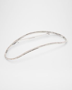 Vera Crystal Stainless Steel Barrette