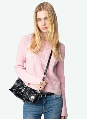 Zadig&voltaire - Pull ajouré en cachemire - Taille L - Rose