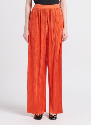 Max&co. - Pantalon large plissé - Taille L - Orange