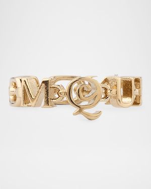 McQueen Logo Text Ring