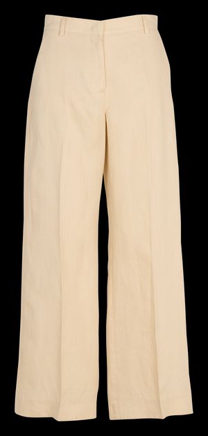 Max Mara Week End - Pantalon droit à pinces en lin - Taille 42 - Beige