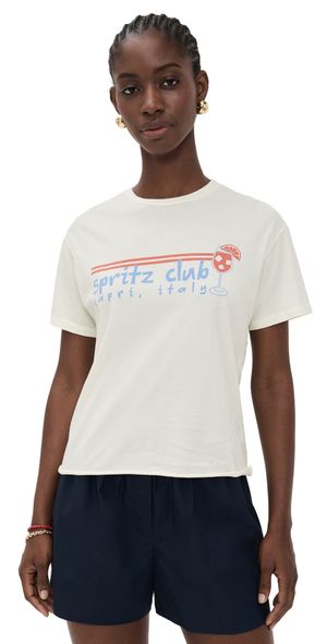 Original Retro Brand Spritz Cropped Tee Antique White L