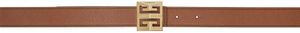 Givenchy Reversible Tan & Khaki 4G Belt