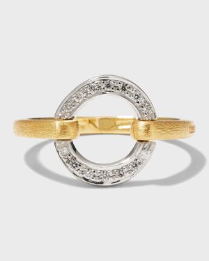 Jaipur 18K Yellow Gold Stackable Diamond Circle Ring, Size 7