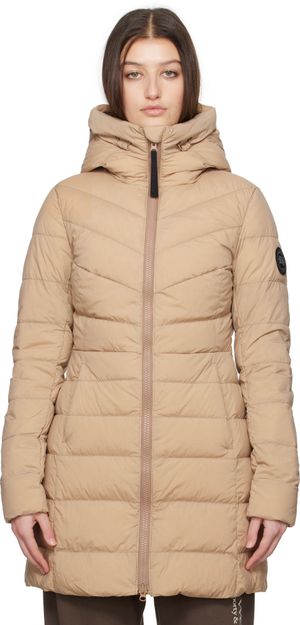 Canada Goose Tan 'Black Label' Clair Down Coat