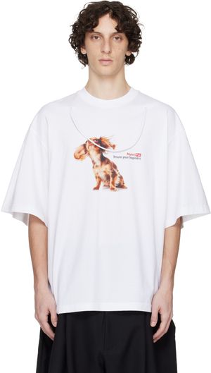 ABRA White Puppy T-shirt