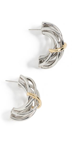 DEMARSON Sloane Earrings Two Tone One Size