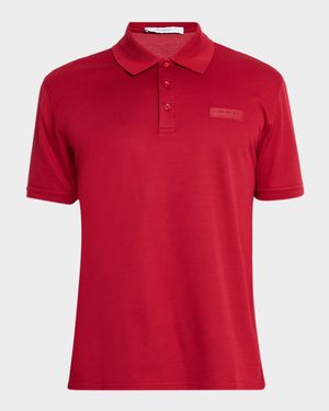 Men's Grosgrain Label Pique Polo Shirt