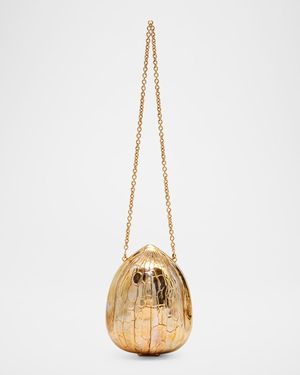 Resin Walnut Clutch Bag