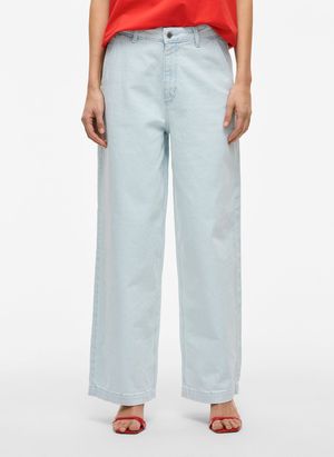 Vila - Jean large en coton mélangé - Taille 42/30 - Bleu