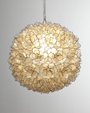 Capiz-Shell 1-Light Pendant
