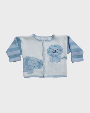 Girl's Jungle Embroidered Sweater, Size 6M-24M