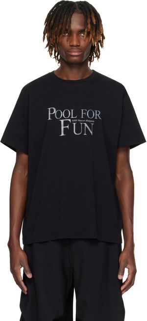 MM6 Maison Margiela T-shirt 'Pool For Fun' noir