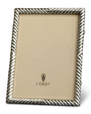 Deco Twist Platinum-Plated 8" x 10" Frame