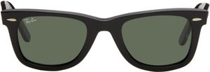 Ray-Ban Lunettes de soleil Wayfarer noires en acétate biosourcé