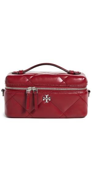 Tory Burch Kira Diamond Quilt East-West Vanity Case Red One Size