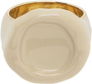 Bottega Veneta Off-White Seal Ring