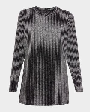 Jenna Metallic Rib Knit Tunic