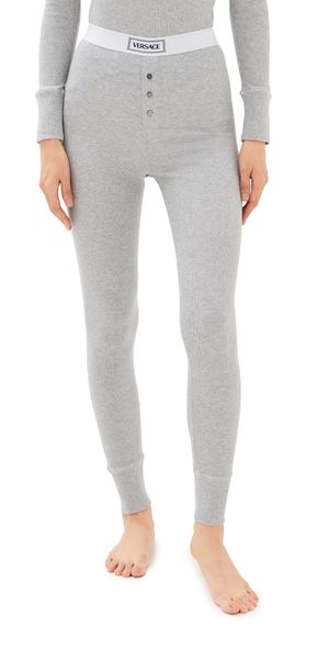 Versace Underwear Cotton Rib Pants Grey Melanges 3