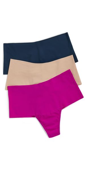 Hanky Panky High Rise Thong 3 Pack Multi S