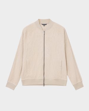 Men's Evie Tonal Embroidered Bomber Jacket
