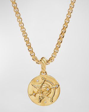 Amulet with Diamonds in 18K Gold, 28.7mm