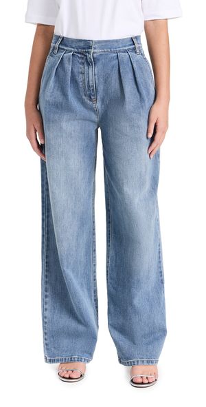 Tibi Classic Wash Stella Full Length Pants Classic Blue 26