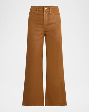 The Mia Wide-Leg Coated Jeans