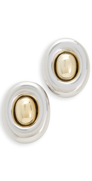 Luv Aj The Two-Tone Chrome Orb Studs Silver One Size