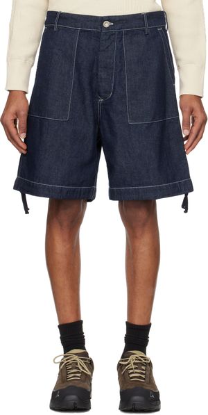 C.P. Company Blue 3/1 Denim Shorts